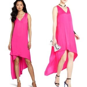 BCBGmaxazria Avery Neon Pink Silky Dress